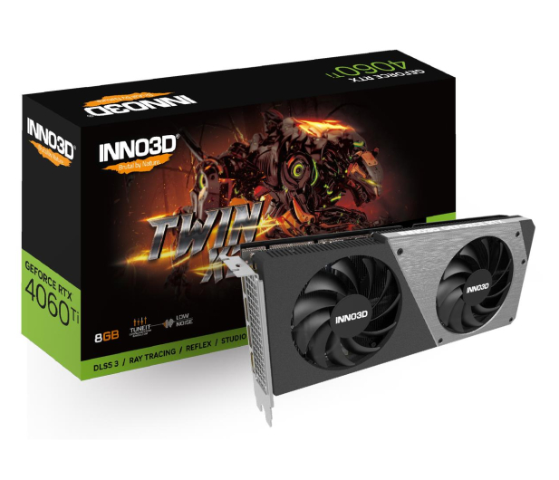 INNO3D GeForce RTX 4060 Ti Twin X2 8GB GDDR6 - 1146024 - zdjęcie